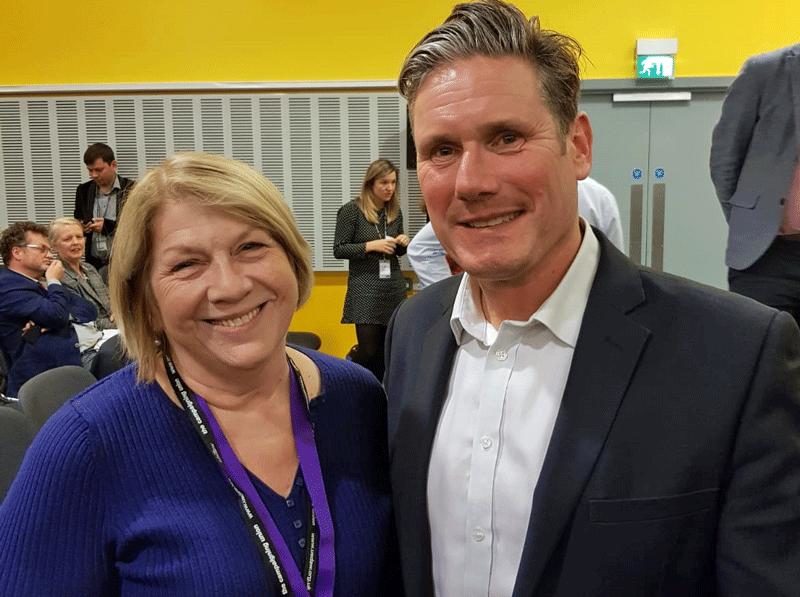 Anne Rouse with Sir Keir Starmer