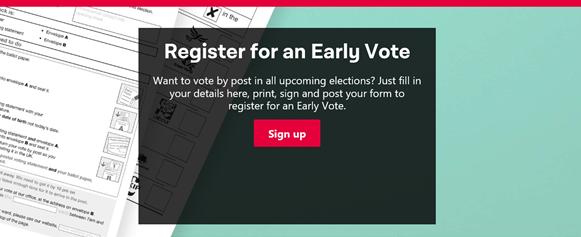 Register for a Postal Vote image