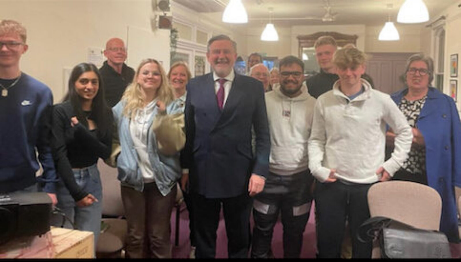 The Guildford Labour team at the meeting with Barry